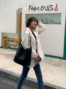 Tas Segi Tiga Minimalis & Tas Ransel Korea: Tas Wanita Kulit PU