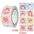 500pcs Sanrio Cartoon Sticker DIY Tape Kuromi Pacha Dog Ania Anime Sticker Cute Sealing Sticker 294. 