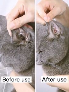 Borammy Ear Drops 60ml Cat Dog Mites Odor Removal Ear Drops Infection Solution Treatment Cleaner Pet Mites Eardrops