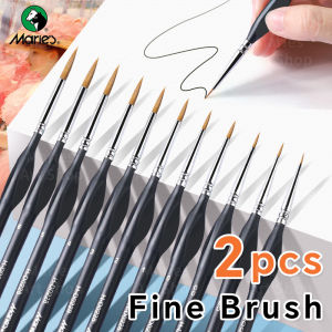 Maries 2pcs Fine Micro Paint Brush11 Sizes Detail Paintbrushes for Number PaintingAcrylicCraftMini FigureRock for Artists