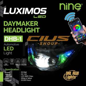 LAMPU MOTOR BEAT DHB1 RGB DRL KONEKSI APLIKASI BLUETOOTH HEADLAMP MOTOR HONDA BEAT DELUXE  BEAT STREET TINGGAL PASANG