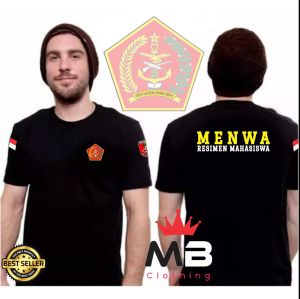 Baju Menwa Atasan Pria Lengan Pendek Katun Combad 24S Kaos Cowok Desain Sablon Digital Print
