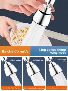 MONLEYTA | Vòi Nước Đa Năng cho Bếp với Đầu Phun Quay được và Tăng Áp Suối Nước