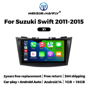2DIN 9 "Android 14 Car Radio For Suzuki Swift 2011-2015 CarPlay Auto Multimedia Player RCA BT WIFI Autoradio Rear View Camera