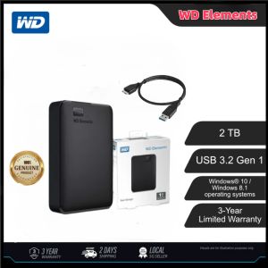 【Lazada Exclusive】WD My Passport 1TB/2TB/4TB/5TB/6TB | Ultra-Slim HDD | USB 3.2 Reliable Backup | Hardware Encryption |