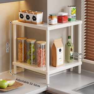 evesigar | Corner Space-saving Spice Organizer Triangle Rack