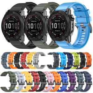 QuickFit Watch Band for Garmin Fenix 6 6X Pro 22mm 26mm Soft Silicone Sport Strap for Garmin Fenix 8 E 7 7X/970 965 QUATIX8 Belt
