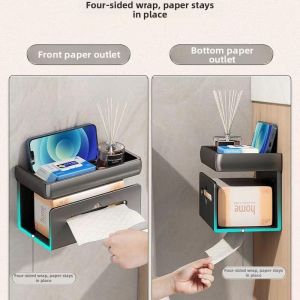 DIHUANTUO | Wall Mounted Drill-free Bathroom Paper Towel Dispenser