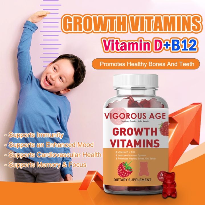 VIGOROUS AGE Vitamins for kids Calcium Gummies height increase Body Growth Immune Supplement Helps Bone and dental Health Lazada PH