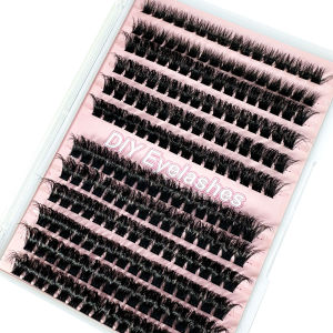New 120D/0.07mm 5D Fluffy Thick DIY Eyelashes Cluster D Curl Wispy Individual lashes Mix 10-18MM False Eyelashes Extensions