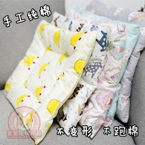 Handmade Pure Cotton Dog Mat Cat Summer Bite-Resistant Stain-Resistant Pet Bed Small and Medium Pet Suitable for All Seasons Car Rear Row