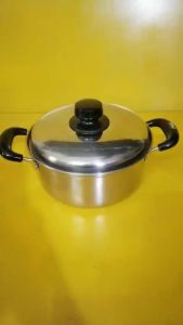 Nồi inox nội địa Nhật size 22cm cao 9.5cm (mã 252) dùng được bếp từ