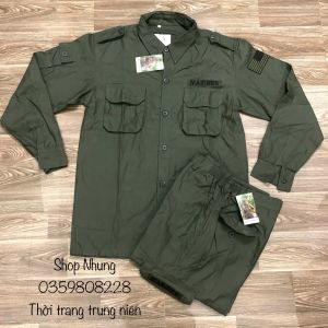 Bộ quần áo thô nhiều túi Nam Trung Niên chất cực đẹp ẢNH THẬT