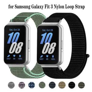Nylon Loop Strap For Samsung Galaxy Fit 3 Smart Watch Sport Strap Wristband For Samsung Fit3 (SM-R390) Soft Bracelet Accessories