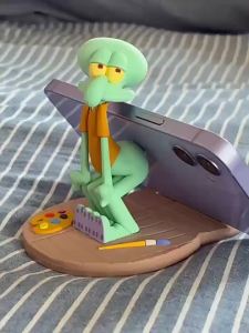 Giá Đỡ Điện Thoại Hình Spongebob Squarepants Squidward - Mô Hình Trang Trí Bàn Làm Việc 3D Hoạt Hình Phụ Kiện Sáng Tạo Cho Thiết Bị Di Động