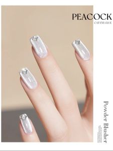 WS Super Shine Wide Cat Magnetic Gel Nail Polish Red Green Glitter Nail Art Semi Permanent UV/LED Gel Varnish for Summer Nails