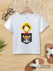 kaos one piece anak cowok laki laki usia 2-10 tahun
