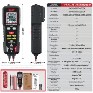 DELIXI Electric | Multifunction Intelligent Anti-Burn High Precision Digital Multimeter