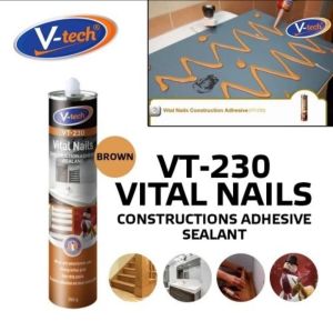 Sealant No More Nails (Vital Nails) construction adhesive/Lem Wallpanel/lem pengganti Paku/lem cermin - 350gr