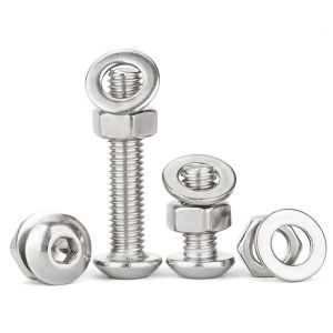 Yi Se Dian Zi | Stainless Steel Round Head Hexagonal Screw Nut Set