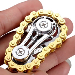 Metal Sprockets Flywheel Fingertip Gyro Fidget Spinner Antistress Anxiety Bike Chains EDC Spinner Fidget Toys for Birthday Gifts