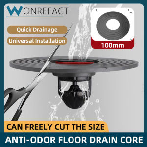 Universal Floor Drain Core 100mm Large Size Odor And Insect Proof Floor Drain Core Sewer Rapid Drainage Bathroom Floor Drain Core Can Be Cut