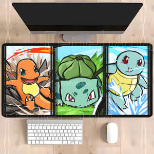 Potdemiel | pokemon Anime Kawaii Mouse Pad PC Keyboard Gaming Offices Cute playmat HD printing overlock esports Non-slip base XXL Desk Mat