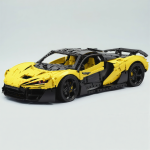 Customized Build McLaren Supercar Orange Gold Block Toy