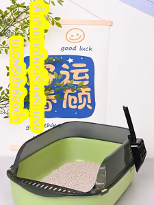 กระบะ ทรายแมว กระบะทรายแบบจัมโบ้ ขนาด 60CM กระบะทรายแมว ห้องน้ำแมว ขนาดใหญ่ ใหญ่กระบะทรายแมว ขอบสูงกันกระเด็นห้องน้ําแมว ของใช้แมว กระบะทราย กะบะทรายแมว