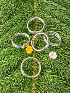 308L Stainless Steel Round Ring Keychain 20cm 1.6mm Overlapped Secure Handcrafted RustProof Minimalist Durable Elegant Ring