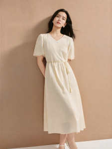 INMAN | French Style Flared Waist Dress