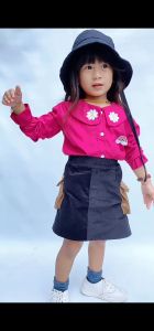 baju blouse daisy atasan kemeja anak perempuan model korea 1-10 tahun