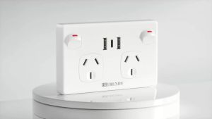 Australian Standard USB Wall Socket Dual Outlet with Type-C and Switch AU Plug Adapter Mobile Phone Charging Power Socket 10A