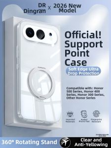 imobile | Transparent Stand Phone Case Silicone Full-coverage Anti-drop