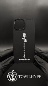 Softcase iPhone Rose Black  11 Xr 12 13 Pro Max 14 8 Plus Mini Se 2020