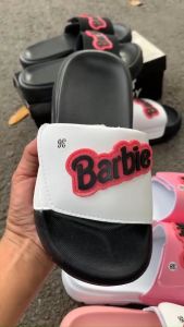 Dép Barbie nữ nam Nhiều Màu quai ngang dán xé  dễ thương đế cao 4Cm tôn dáng thời trang_ hỗ trợ đổi size  _ kimngansg