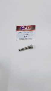 Baut "L" Stainless 6x30 (Harga 1 PC) - Baud Stanlis Baut 10 Kunci L 5 M6 Panjang 30 mm SUS 304