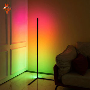 LANTU 120CM Bluetooth APP Smart LED Floor Standing Lamp Corner RGB Floor Ambient Light for Bedroom Living Room Atmosphere Lights Colorful Home Decor Indoor Decorative Symphony Lighting