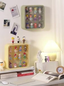 กล่องอะคริลิคใส กล่องโชว์ 3 ชั้น ที่เก็บโมเดล แบบแขวนผนัง ที่โชว์โมเดล ฟิกเกอร์ ชั้นวางโมเดลอคริลิค ที่ใส่ของ และเก็บของ PET กล่องโชว์โมเดล ซ้อนทับได้ ประตูแม่เหล็ก ขนาด 30*8*30cm