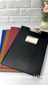 Long Clipboard File Leather Document Folder Waterproof Paper Organizer Office School Supply 35×24cm