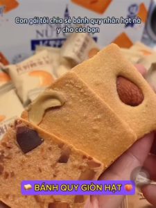 Bánh Quy Giòn Rụm Thơm Ngon Mix 3 Vị Hạt Điều Hạnh Nhân Dừa Vụn Giòn Đồ Ăn Nhẹ Ăn Vặt Hấp Dẫn