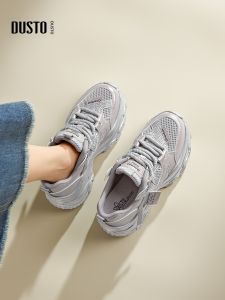 DUSTO | Giày Retro Bố Đế Dày Bạc Thông Khí Tăng Sức Hút Mùa Thu