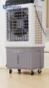 💕Simplus Pink พัดลมระบายความร้อน ถังเก็บน้ำขนาดใหญ่ 24 ลิตร ตั้งเวลาได้ 12 ชม. พัดลมเครื่องปรับอากาศควบคุมระยะไกล ปรับได้ 3 ระดับความแรงลม