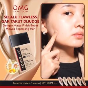 OMG Oh My Glam Coverlast Liquid Foundation Alas Bedak SPF20 25ml