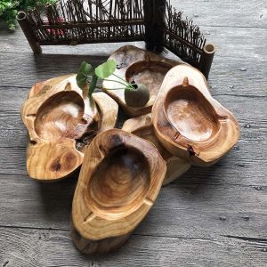 Multifunction Zen Decorative Wooden Ashtray
