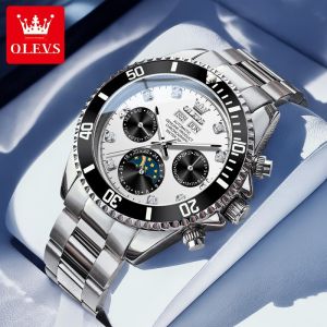 OLEVS | Triple Subdial Mens Mechanical Watch Multi-Function Fashionable