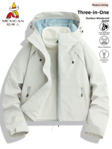 Mexican | Women Windproof Waterproof Small Size 3-in-1 Jacket