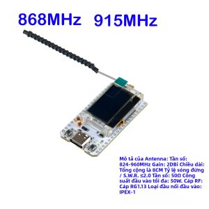 Bo Mạch Phát Triển ESP32 LoRa32 V3 868-915MHz Với Màn Hình OLED 0.96 Inch Mô-đun WiFi BT ESP32S3 SX1262 Dành Cho Bộ Kit IoT Meshtastic LoRaWAN