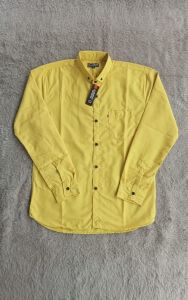 BAJU COUPLE WARNA KUNING LEMON KEMEJA AYAH DAN ANAK 3-14TH