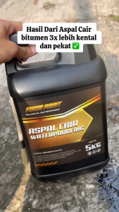 Aspal Cair 5kg - Anti Bocor - Anti Rembes - Cat Pelapis - Waterproofing - Fushi Paint